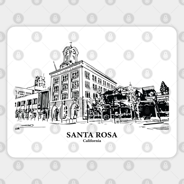 Santa Rosa - California Sticker by Lakeric